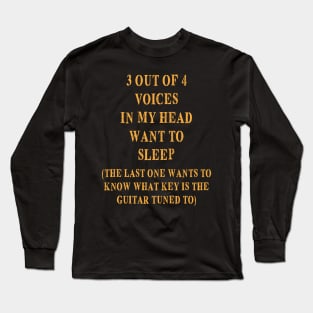 3 OUT OF 4 GUITAR Long Sleeve T-Shirt